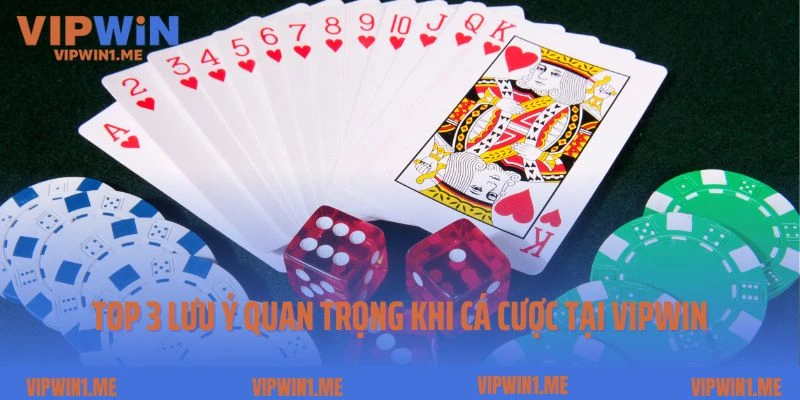 Top 3 lưu ý quan trọng khi cá cược tại Vipwin